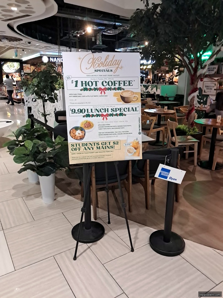 The Tree Cafe - menu