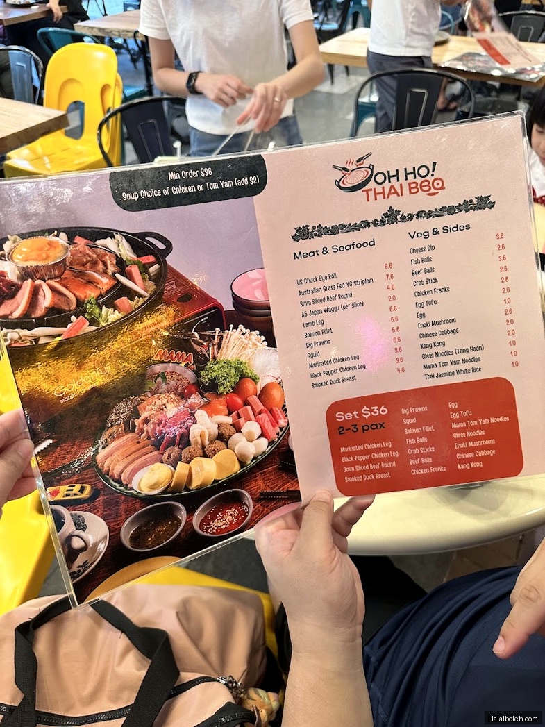 Oh Ho! Thai BBQ - menu