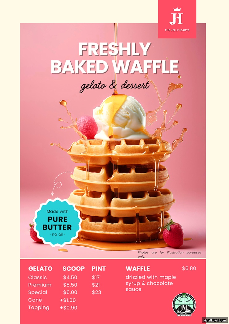 TheJellyHearts at Our Tampines Hub (OTH) - Menu