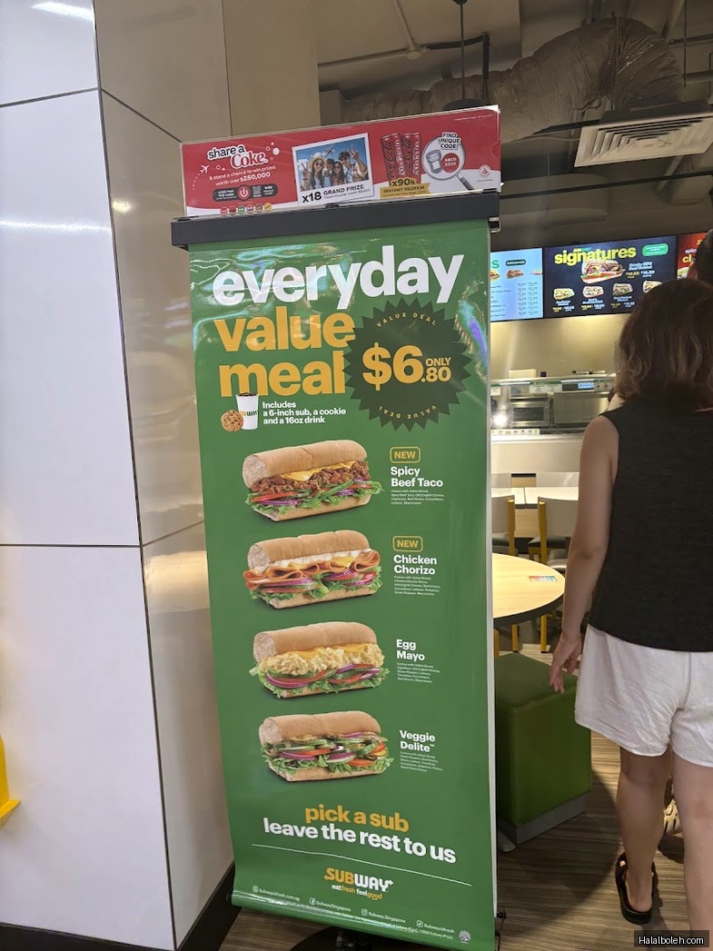 Subway - menu