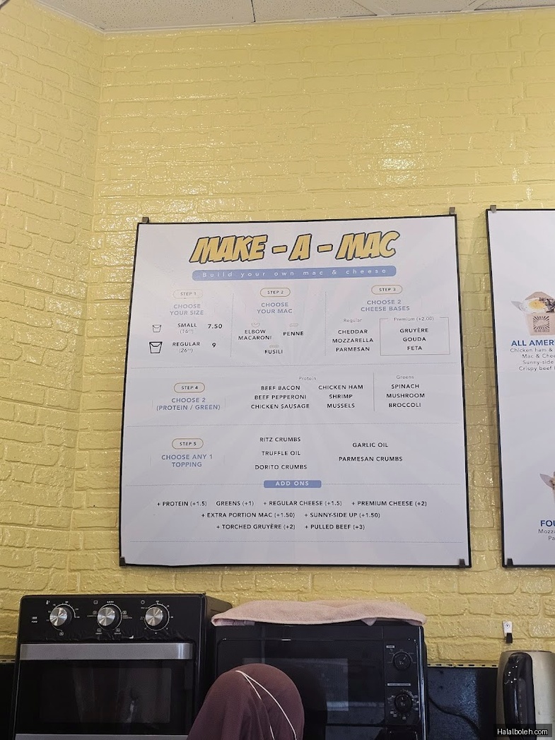 The Big Cheese - menu