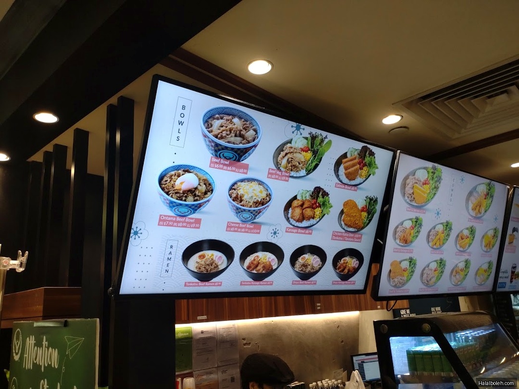 Yoshinoya - menu