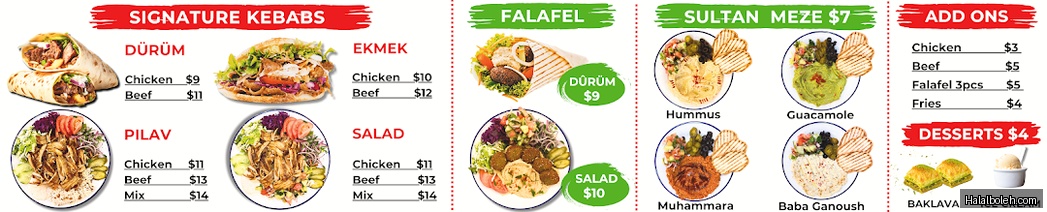 Kebab #1 - menu
