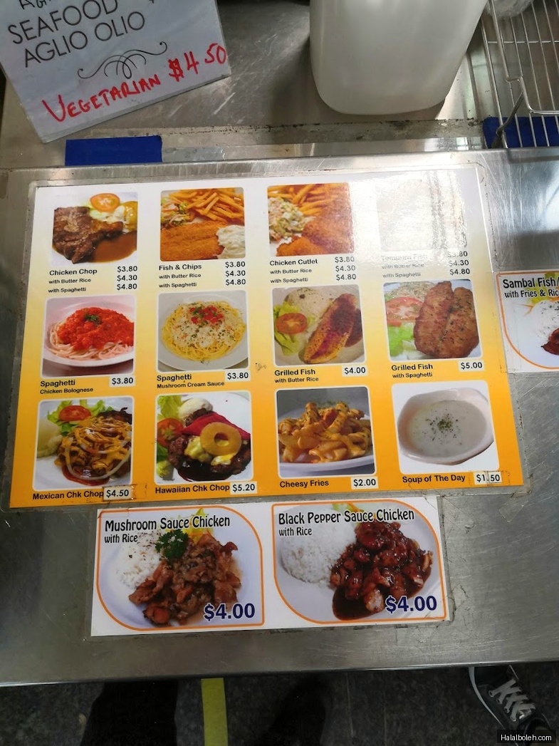 NIE Canteen - menu