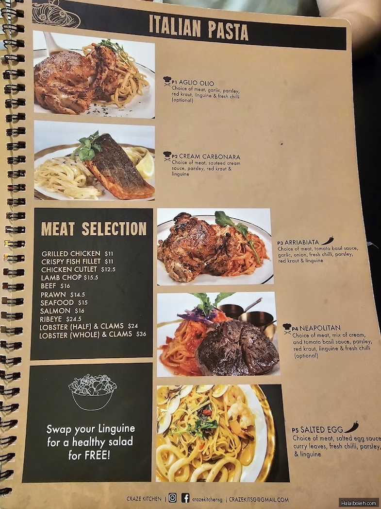 Craze Kitchen - menu
