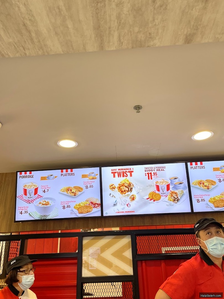 KFC - menu