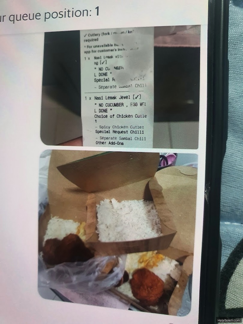 Crave Nasi Lemak - menu