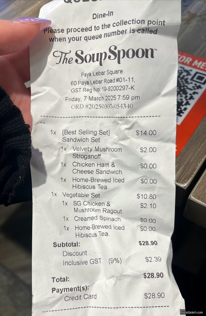 The Soup Spoon - menu