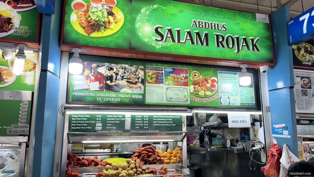 Abhus Salam Rojak - menu