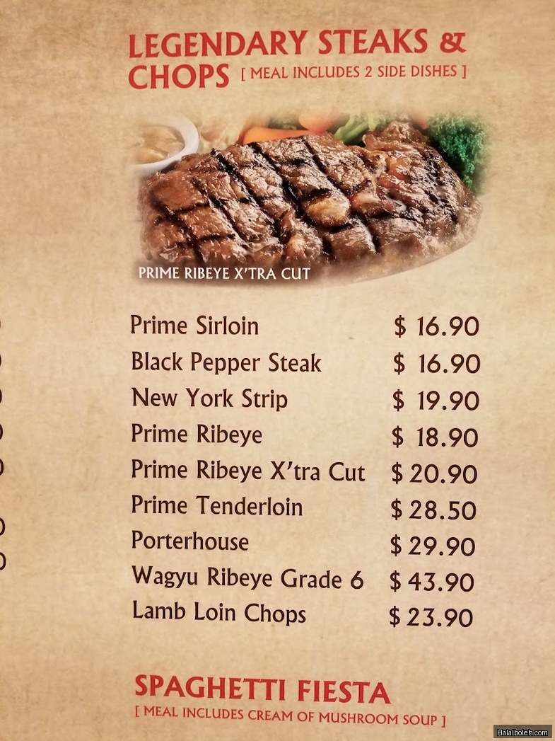 Andes by Astons - menu