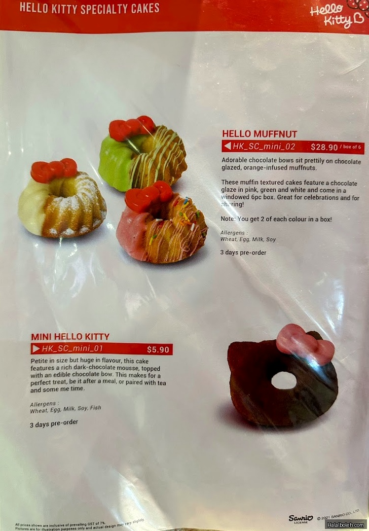 Polar Puffs & Cakes - menu