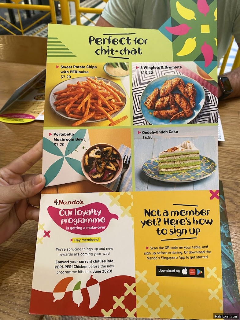 Nando's - menu