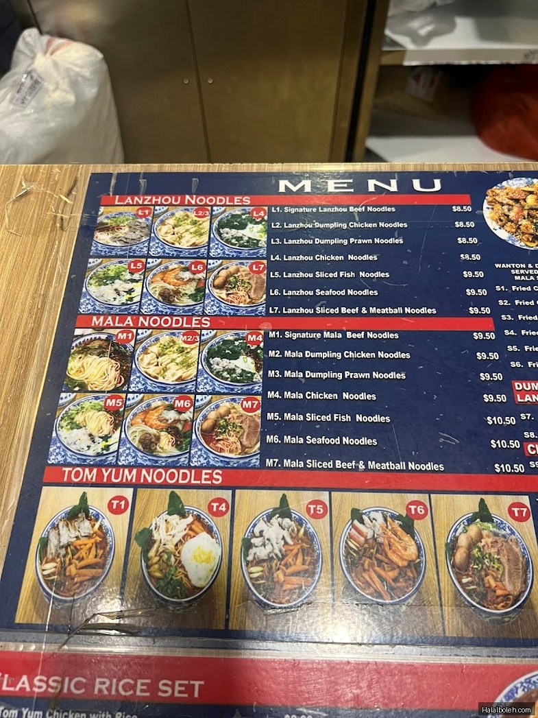 Eastern Wok - menu