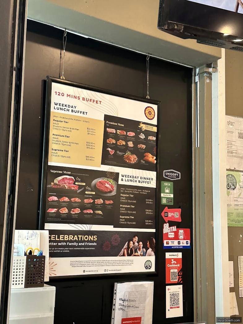 Seoul Garden HOTPOT at HarbourFront Centre - Menu