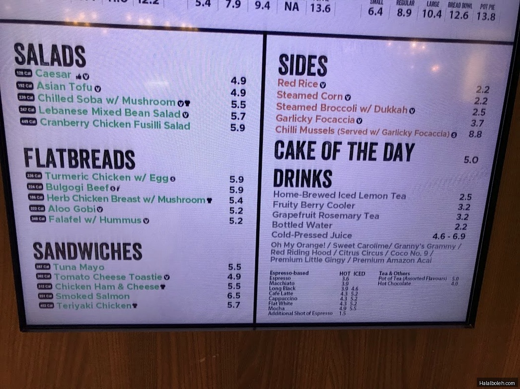 The Soup Spoon - menu