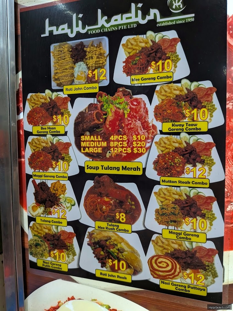 Haji Kadir Food - menu