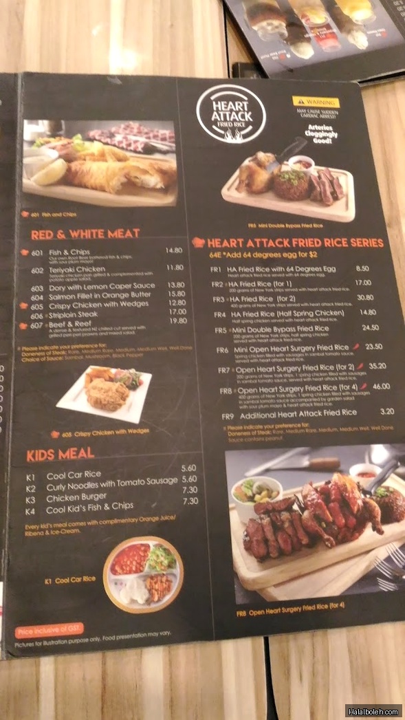 FS Cafe - menu