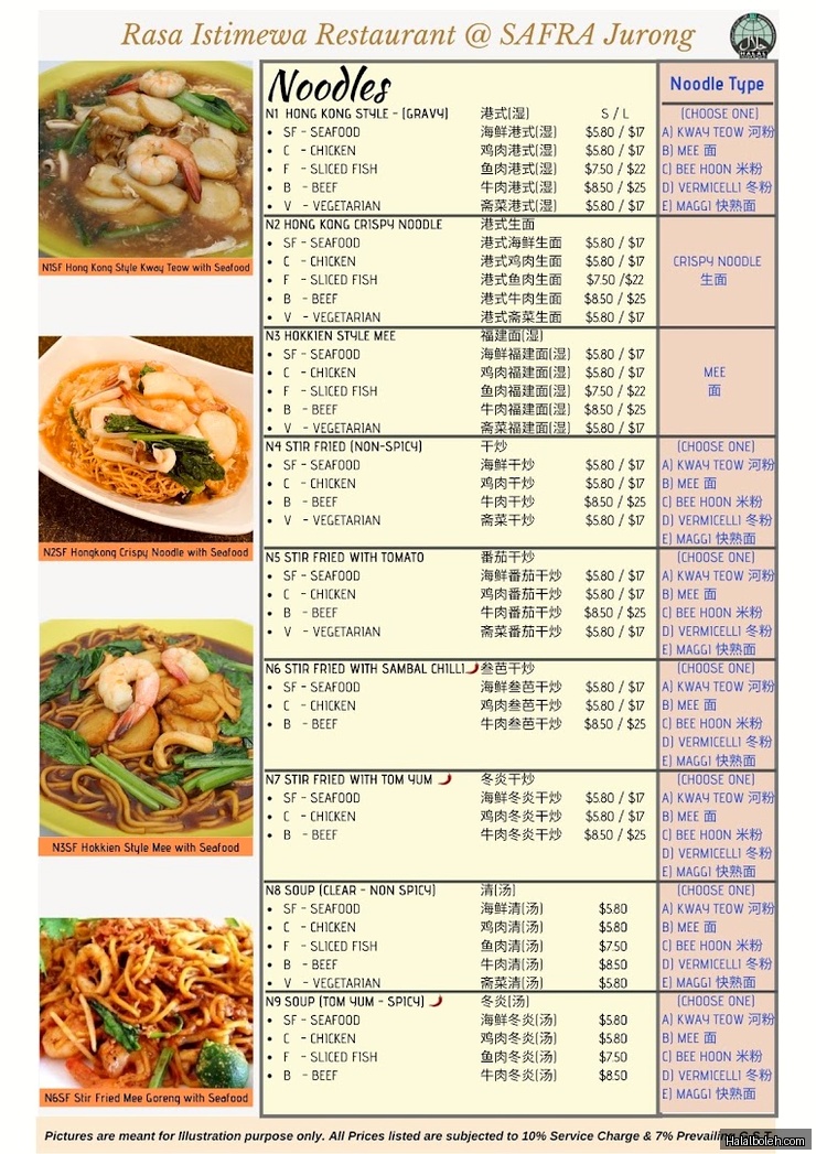 Rasa Istimewa - menu