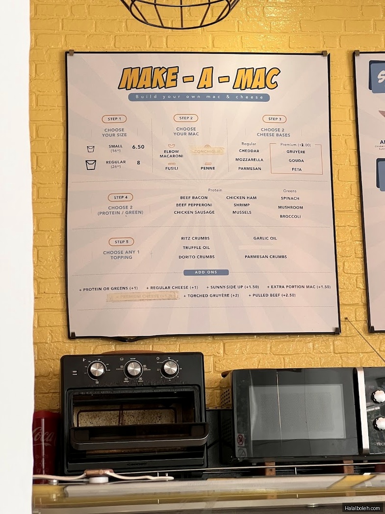 The Big Cheese - menu