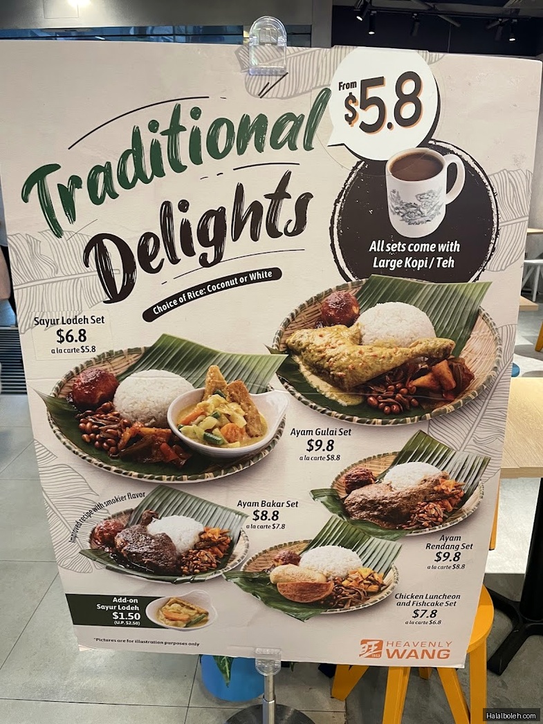 Heavenly Wang - menu