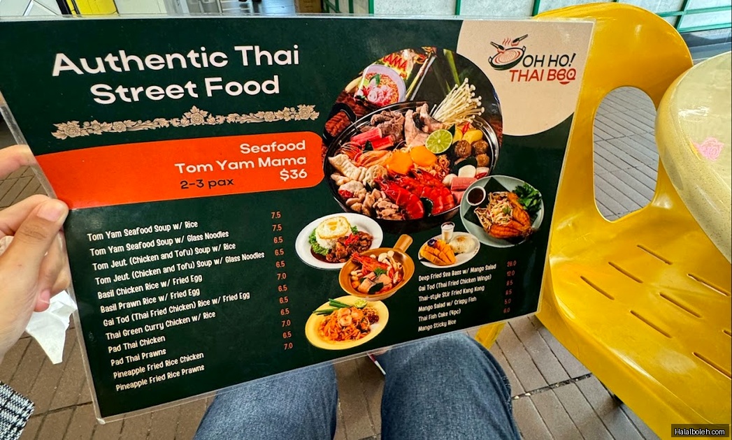 Oh Ho! Thai BBQ - menu