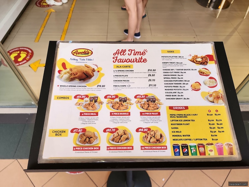 Arnold's Fried Chicken - menu