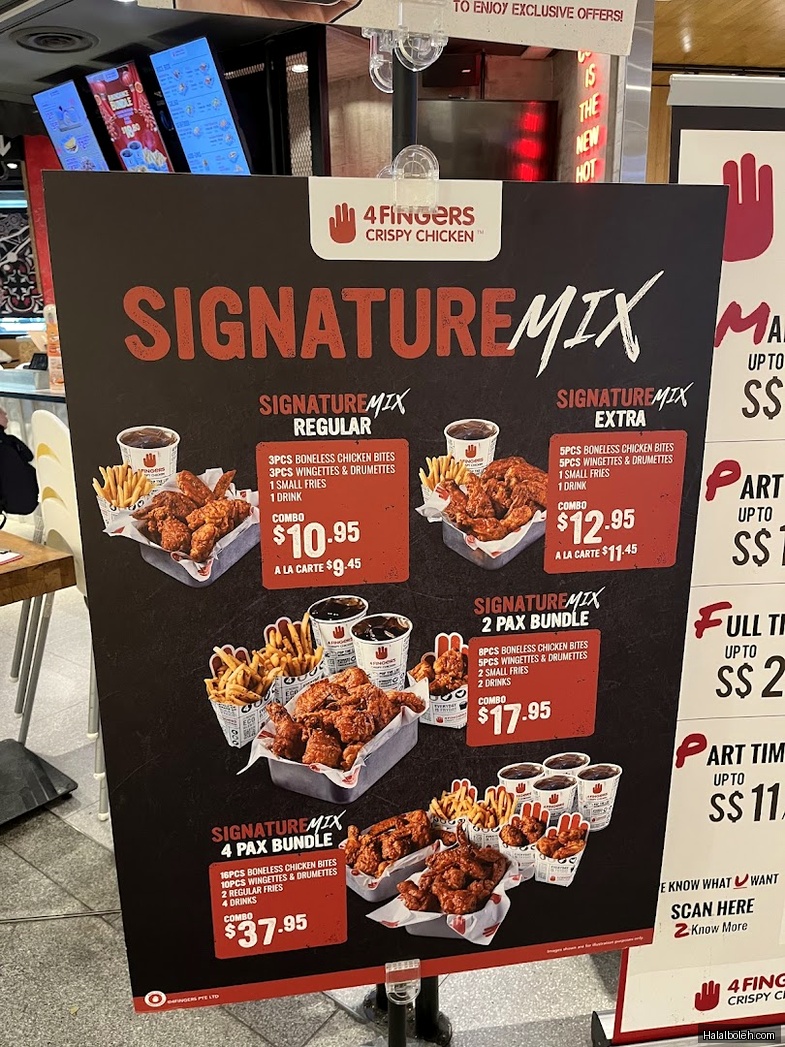 4 Fingers Crispy Chicken - menu