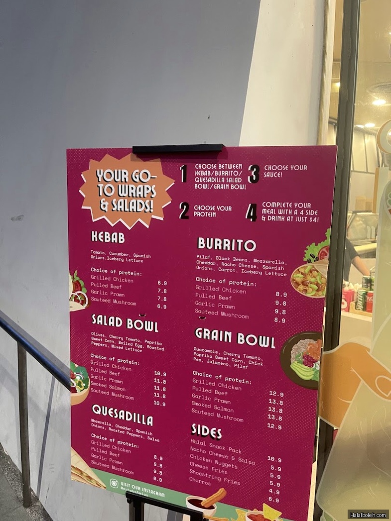 Merhaba Amigo - menu