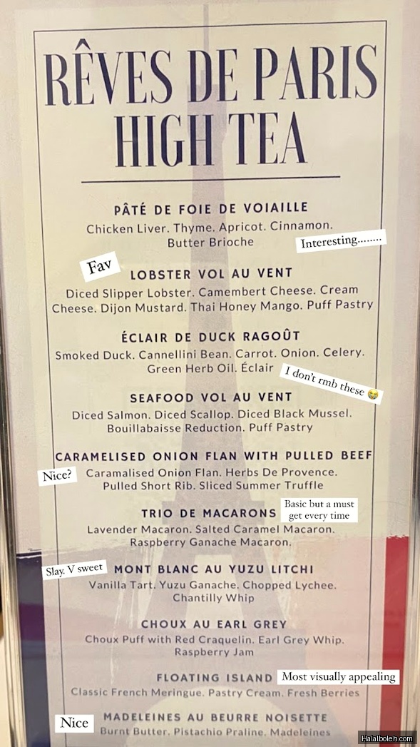 The White Label - menu