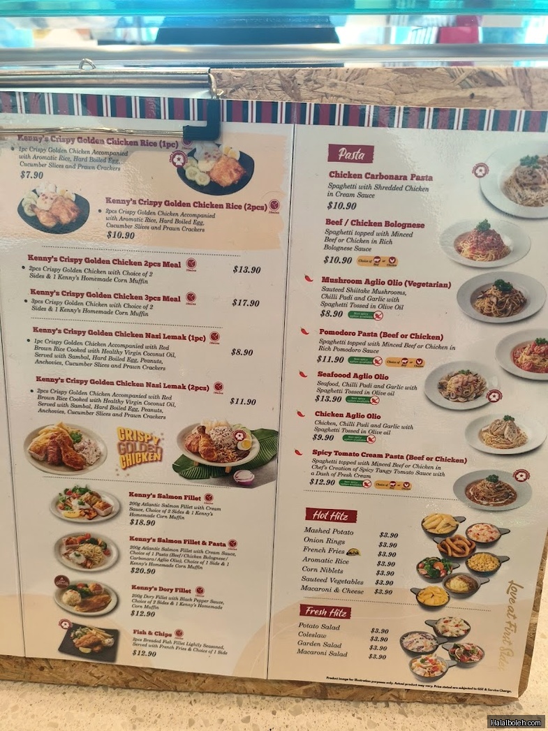 Kenny Rogers Roasters - menu