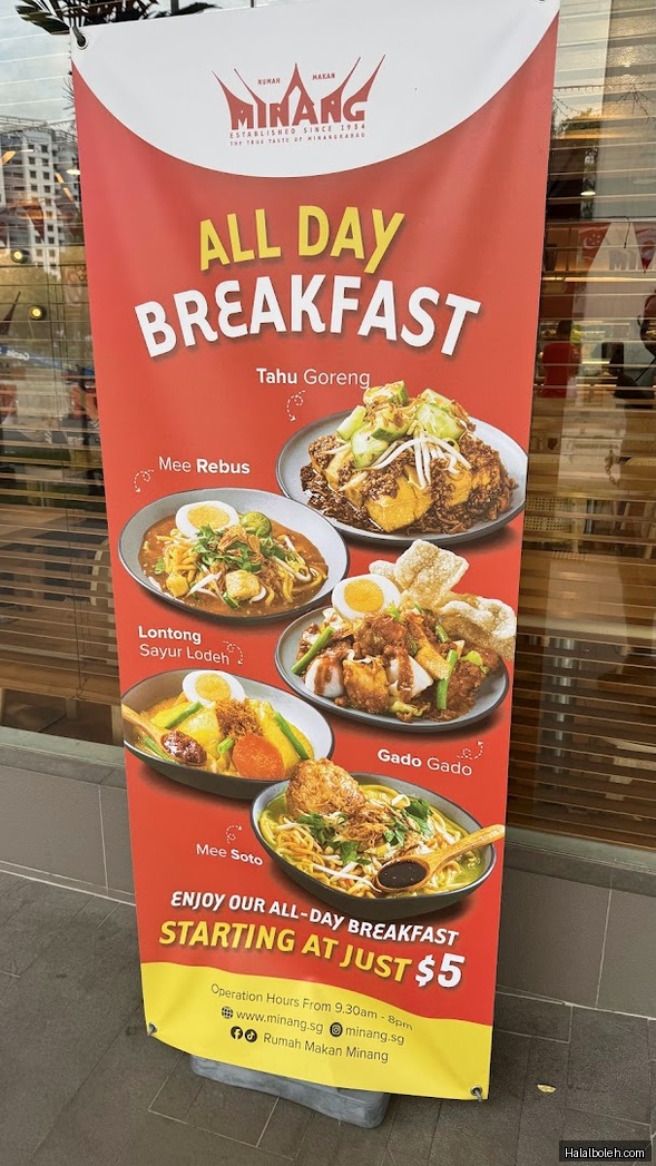 Rumah Makan Minang - menu