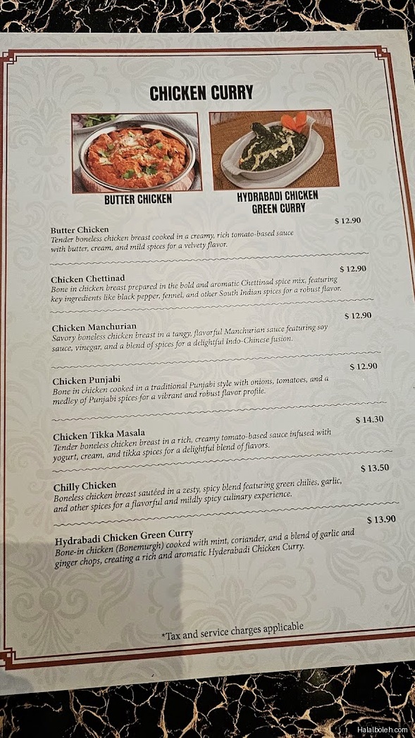 Syed Cafe Exclusive - menu