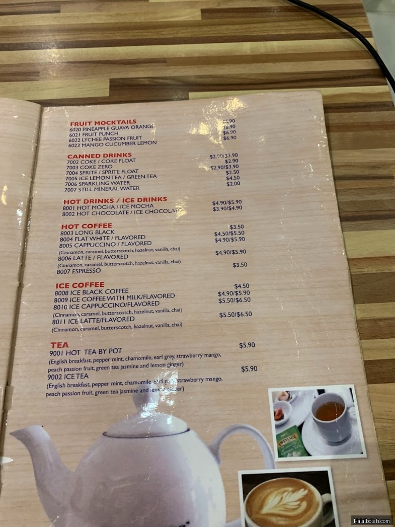 Beyond Pancakes - menu