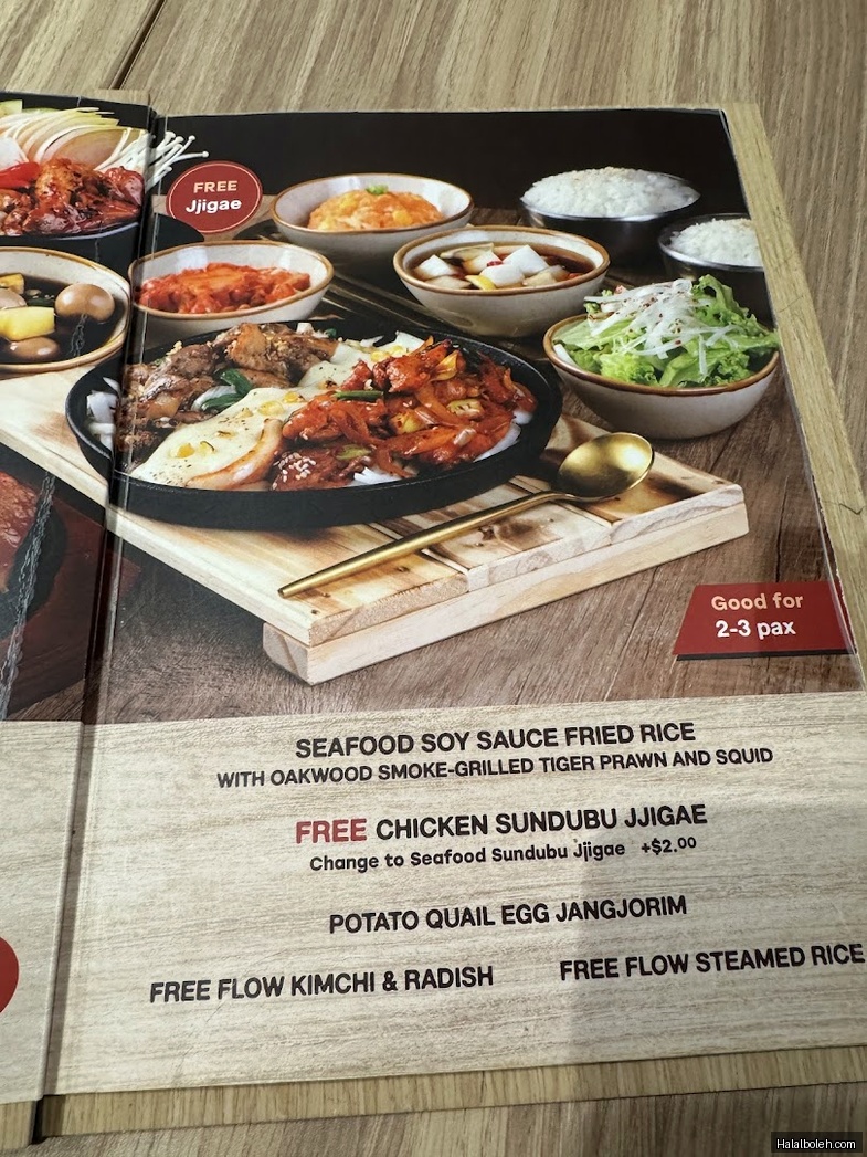 Namu Bulgogi at Tampines 1 - Menu