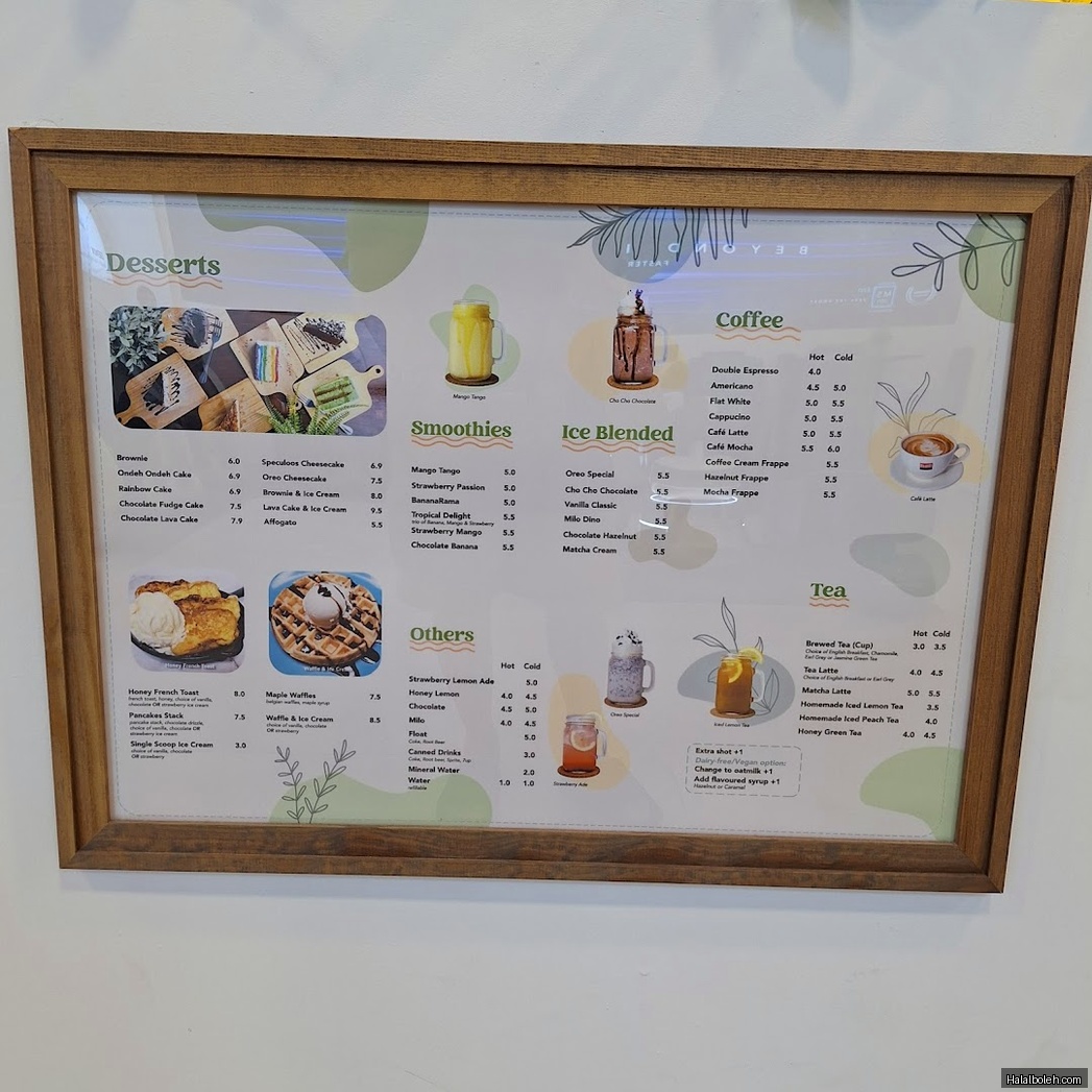 The Tree Cafe - menu