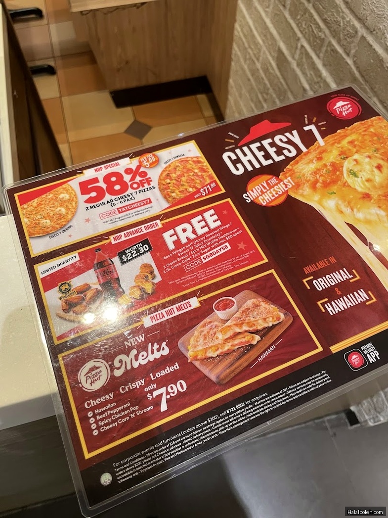 Pizza Hut - menu