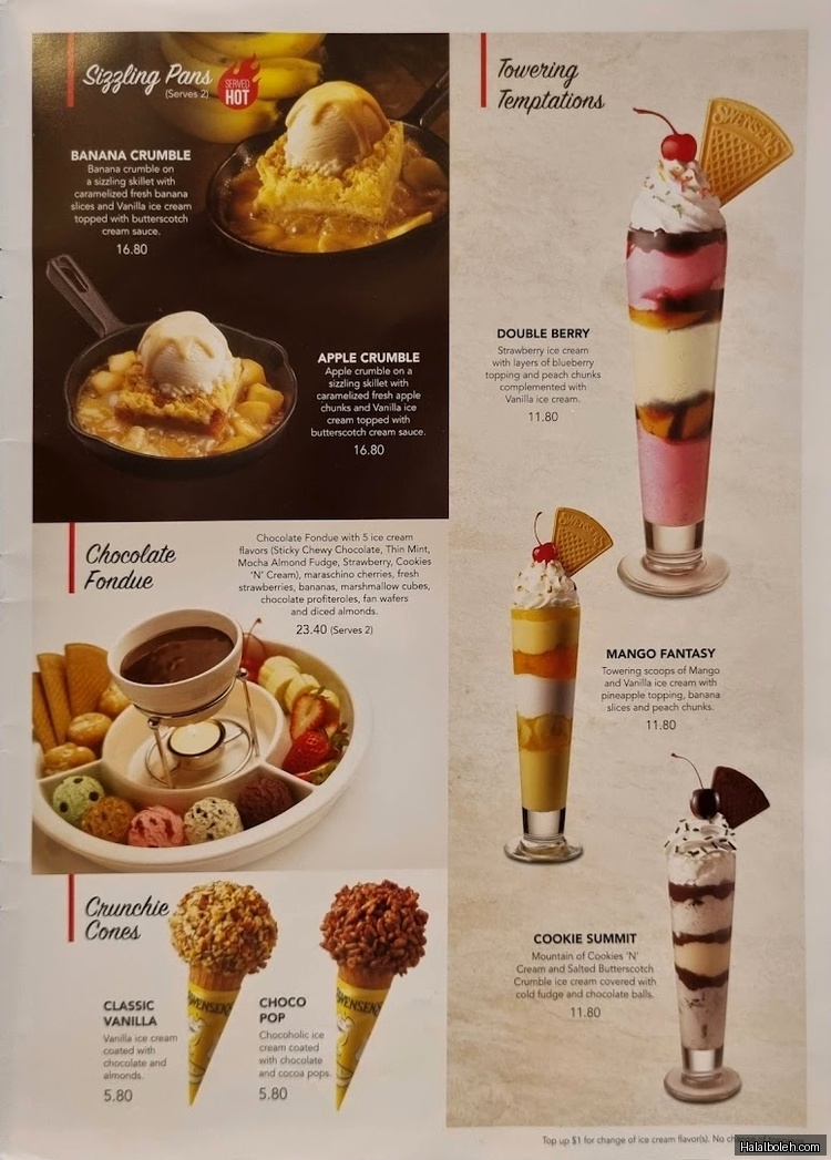 Swensen's - menu