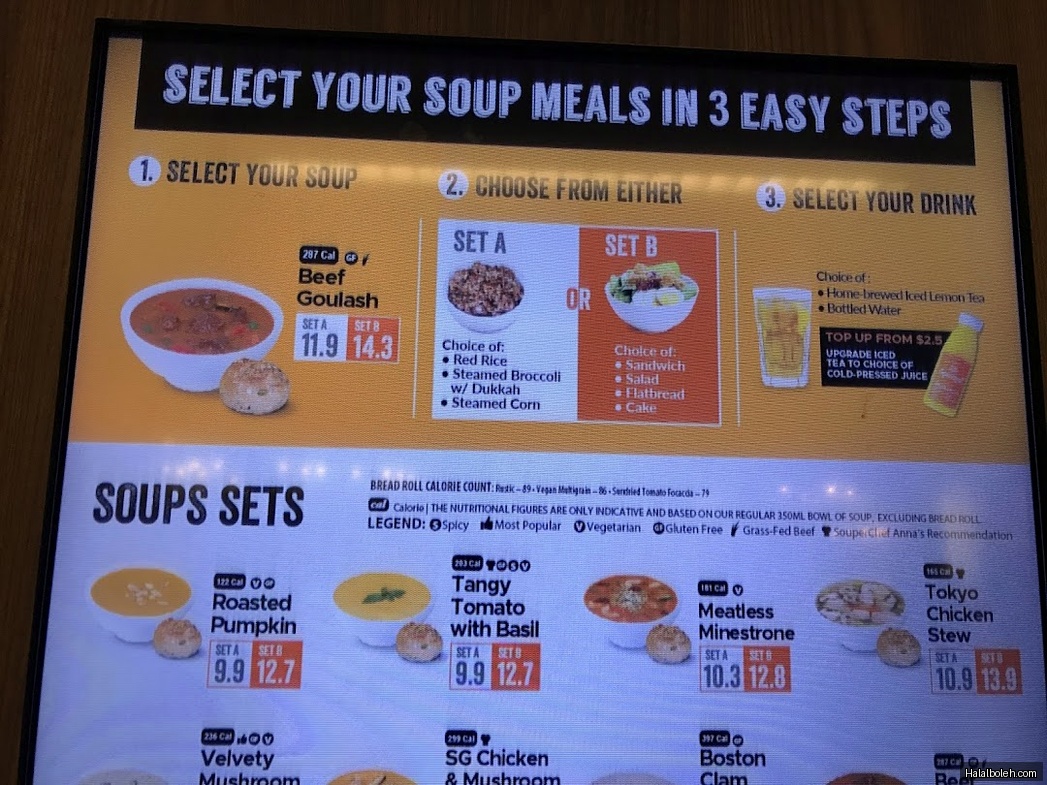 The Soup Spoon - menu