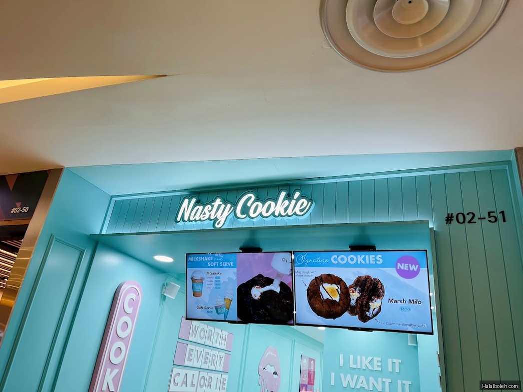 Nasty Cookie - menu