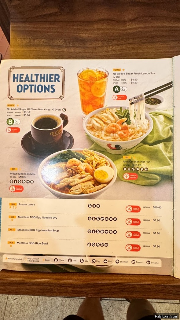 Old Town White Coffee - menu