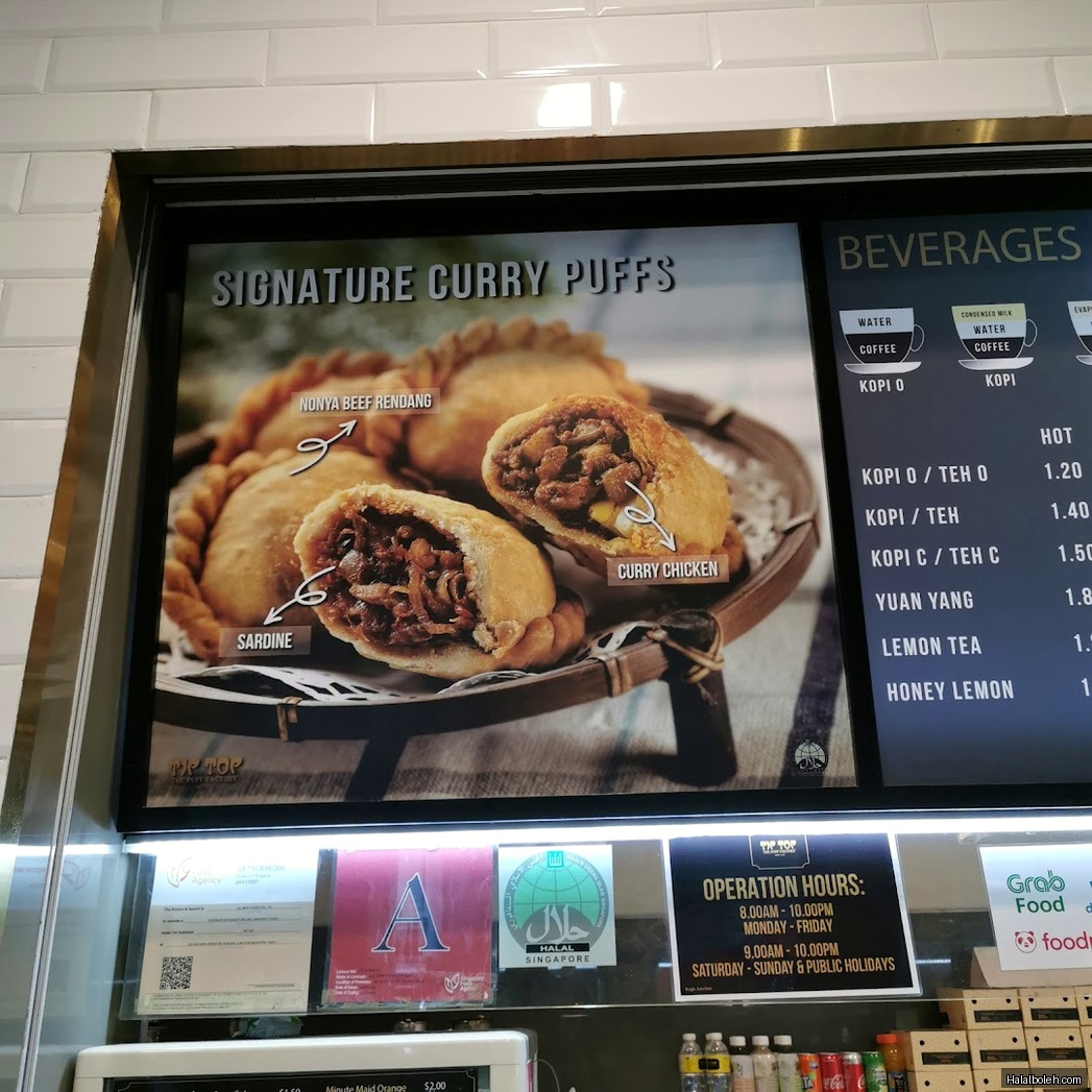 Tip Top - menu