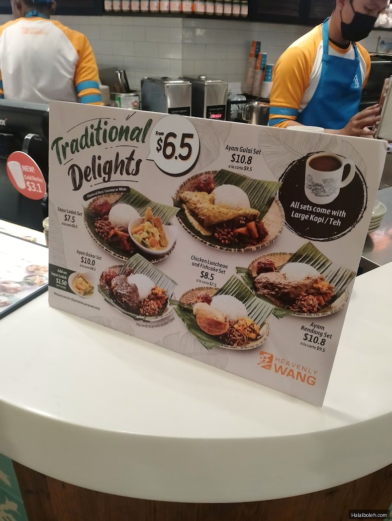 Heavenly Wang - menu
