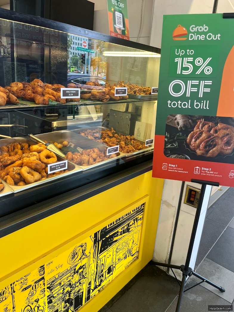 The Original Vadai - menu