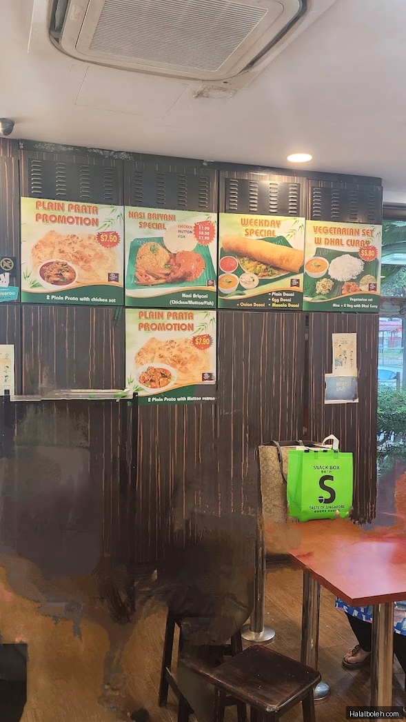 Prata Raya - menu