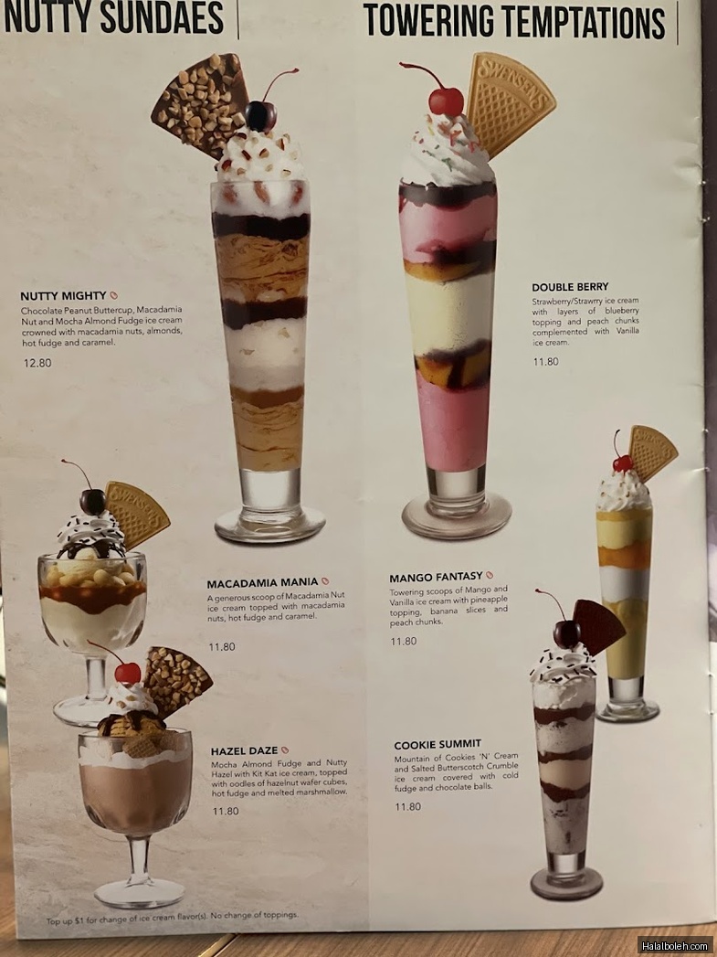 Swensen's - menu