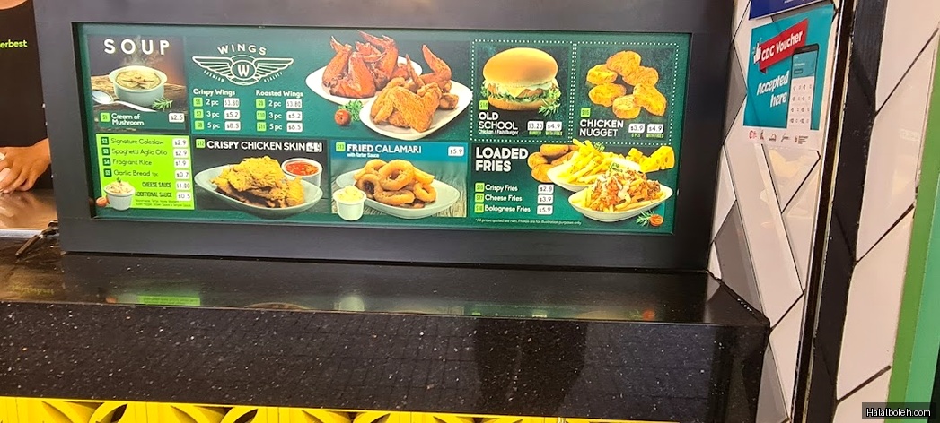 Tenderbest - menu