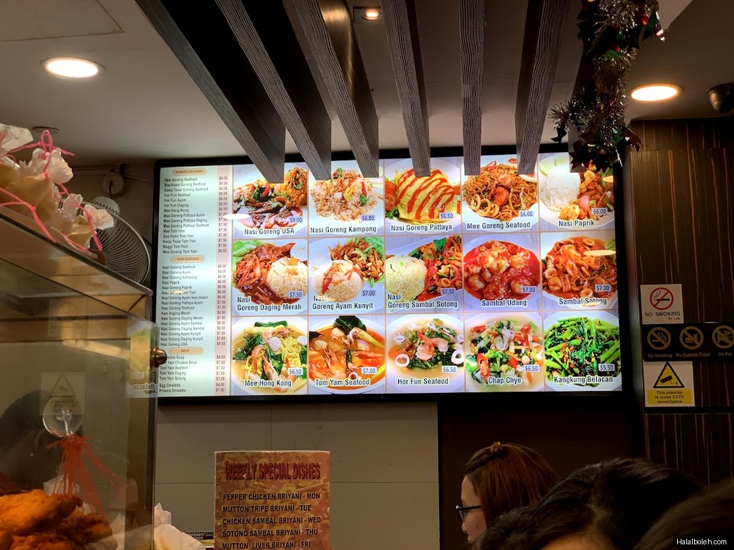 Prata Raya - menu