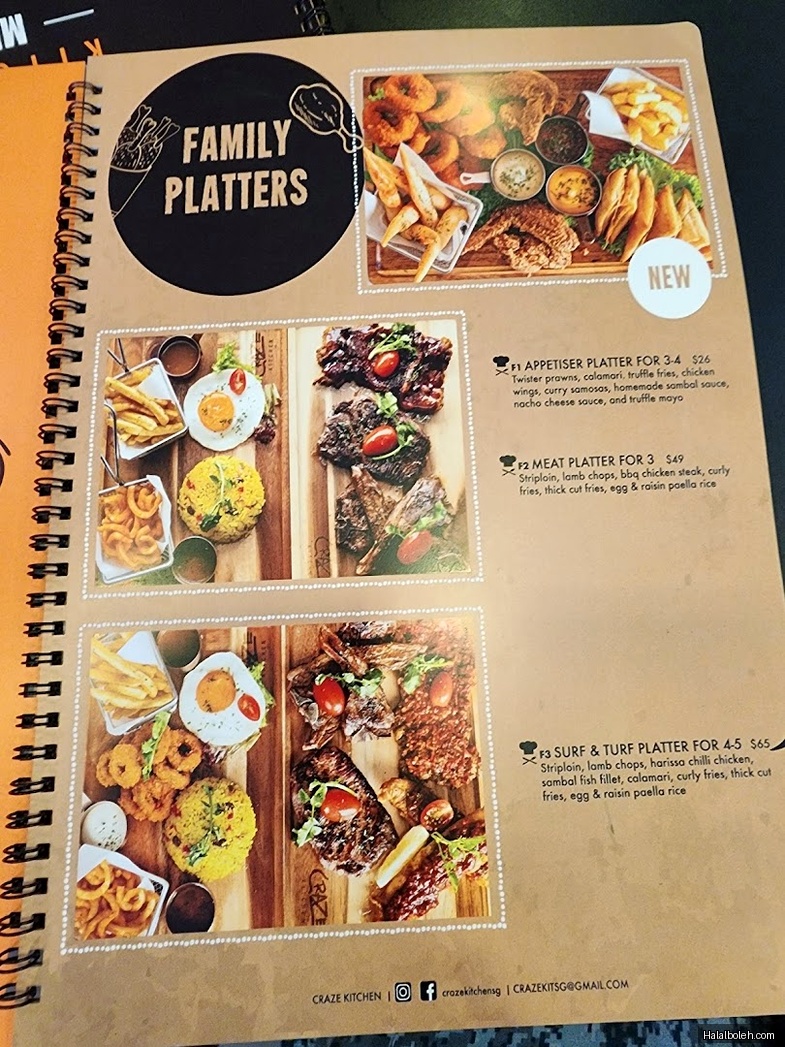 Craze Kitchen - menu