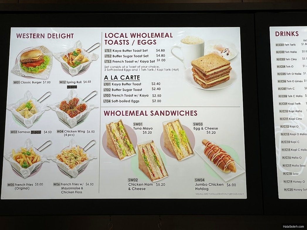 Mr Teh Tarik Express - menu