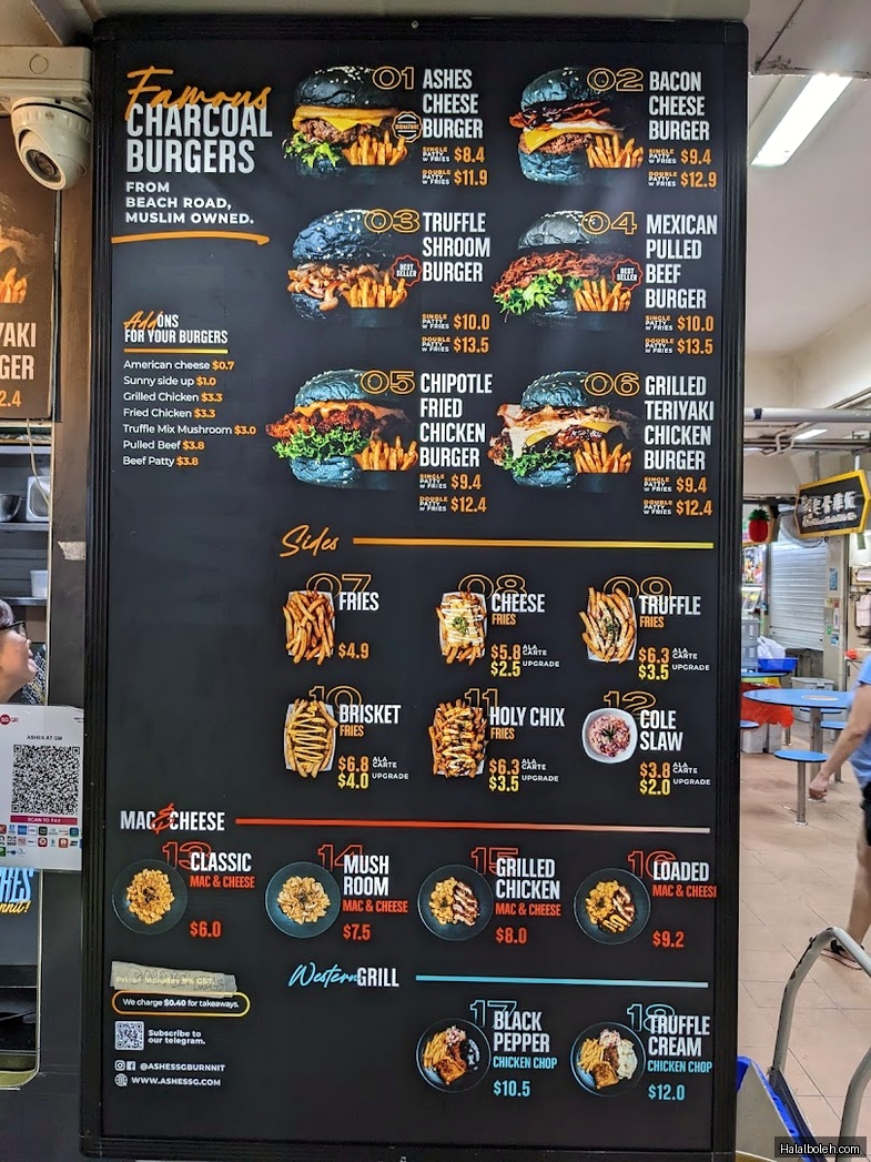 Ashes Burnnit - menu